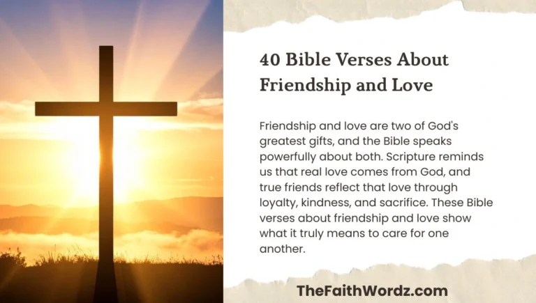 40 Bible Verses About Friendship and Love