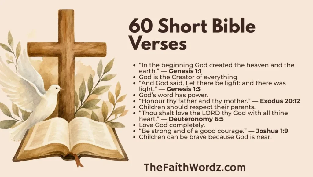 60 Short Bible Verses