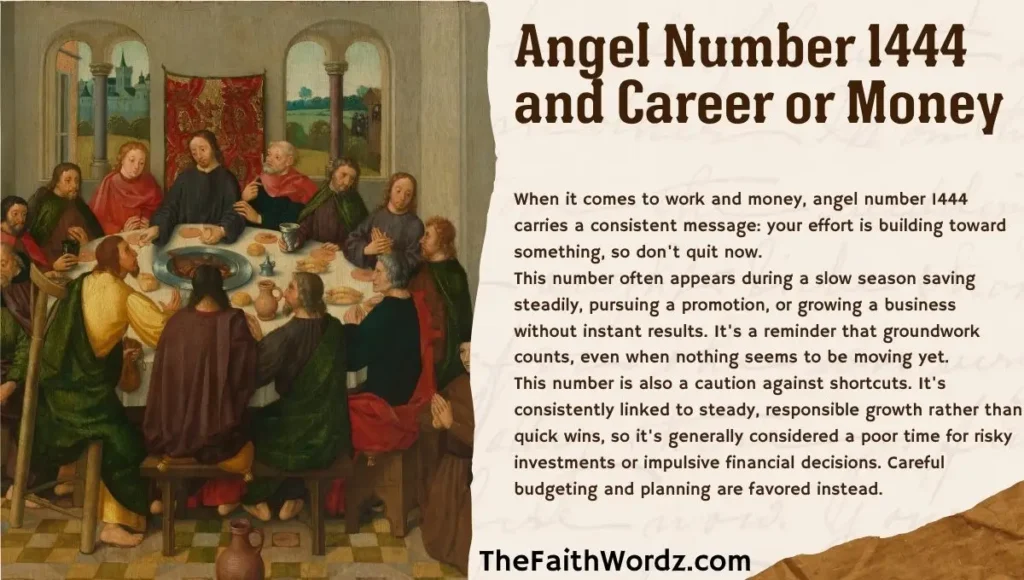 Angel Number 1444 and Career or Money