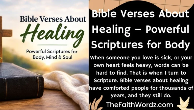 Bible Verses About Healing – Powerful Scriptures for Body, Mind & Soul