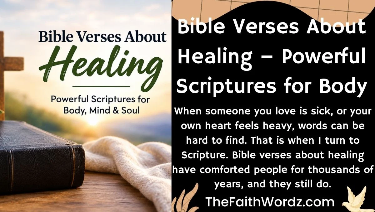 Bible Verses About Healing – Powerful Scriptures for Body, Mind & Soul
