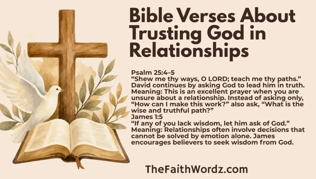 Bible Verses About Trusting God in Relationships