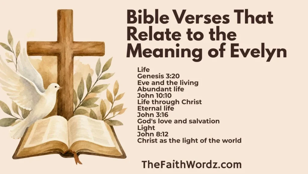 Bible Verses That Relate to the Meaning of Evelyn