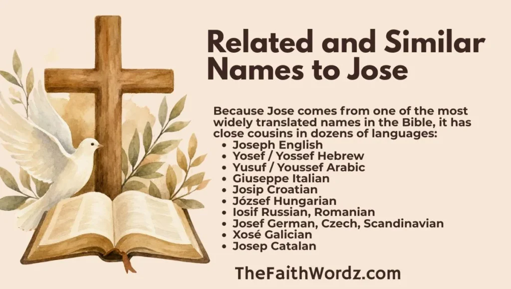 Related and Similar Names to Jose