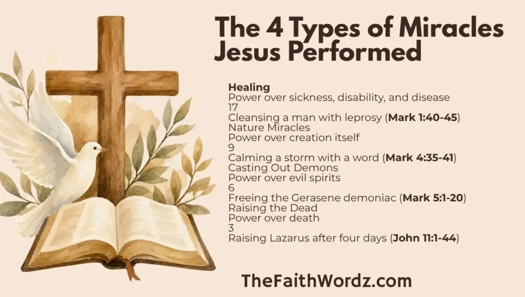 The 4 Types of Miracles Jesus Performed