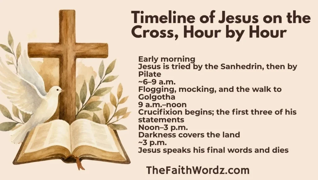 Timeline of Jesus on the Cross, Hour by Hour
