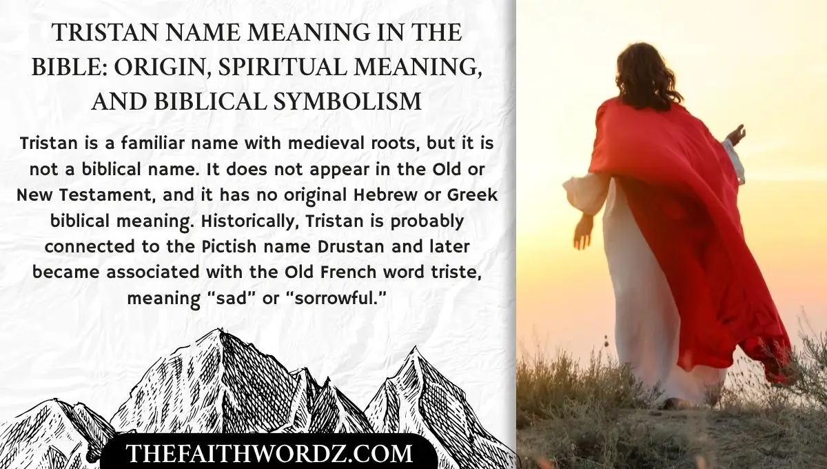 Tristan Name Meaning in the Bible: Origin, Spiritual Meaning, and Biblical Symbolism
