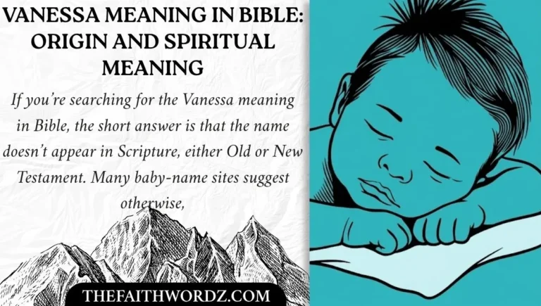 Vanessa Meaning in Bible: Origin and Spiritual Meaning | Crown Scripture