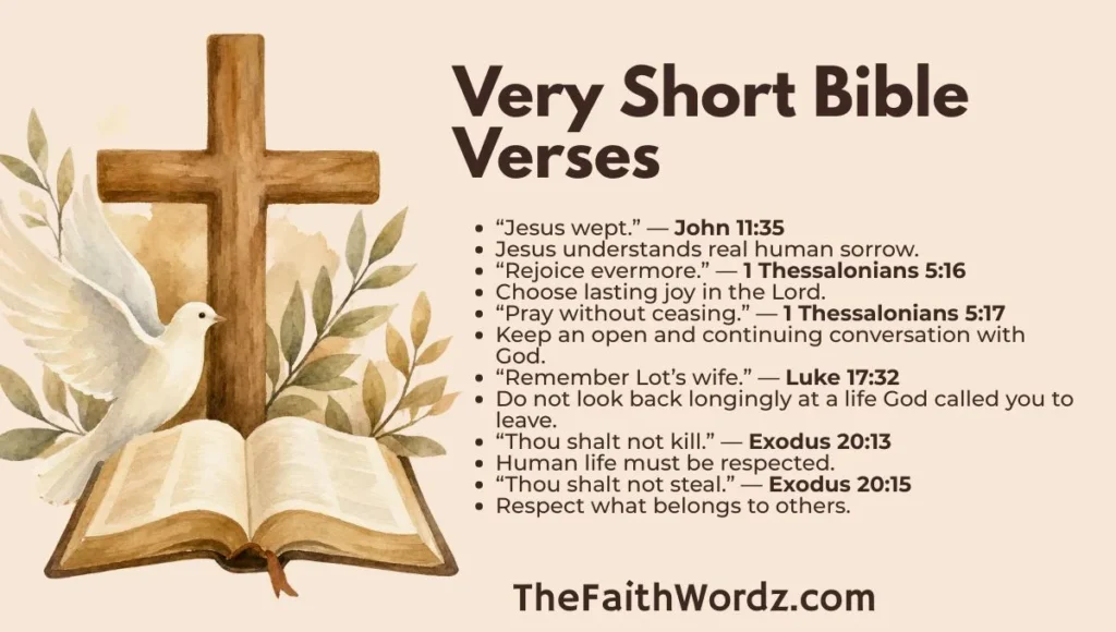 Very Short Bible Verses