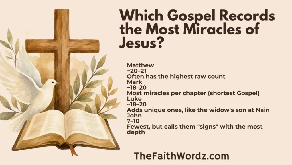 Which Gospel Records the Most Miracles of Jesus?