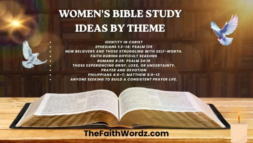 Women's Bible Study Ideas by Theme