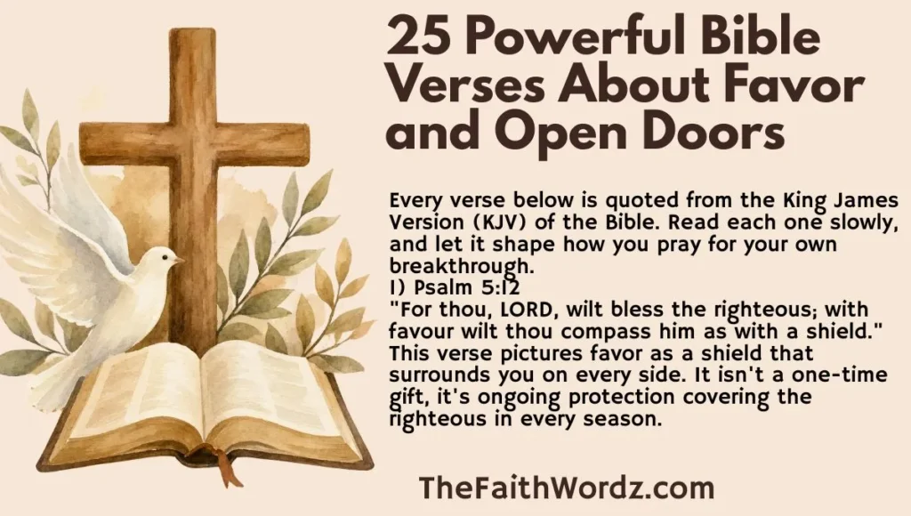 25 Powerful Bible Verses About Favor