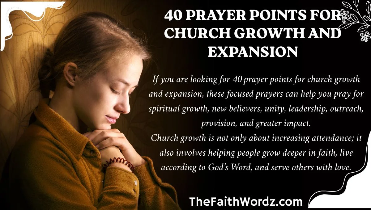 40 Prayer Points for Church Growth and Expansion