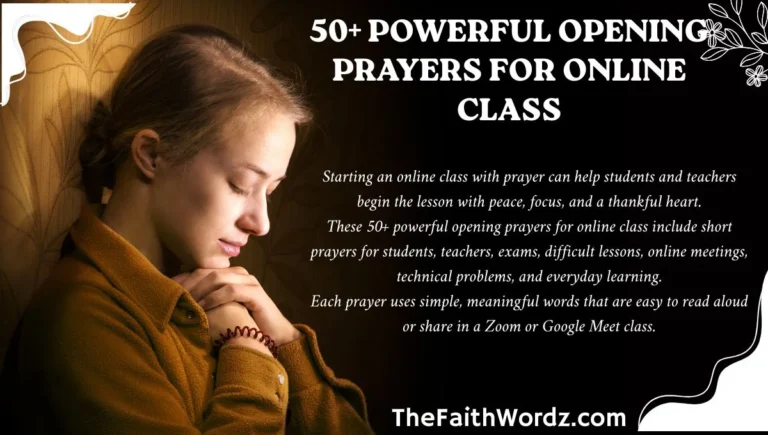 50+ Powerful Opening Prayers for Online Class
