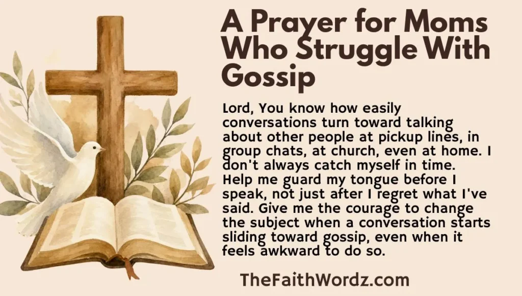A Prayer for Moms Who Struggle With Gossip