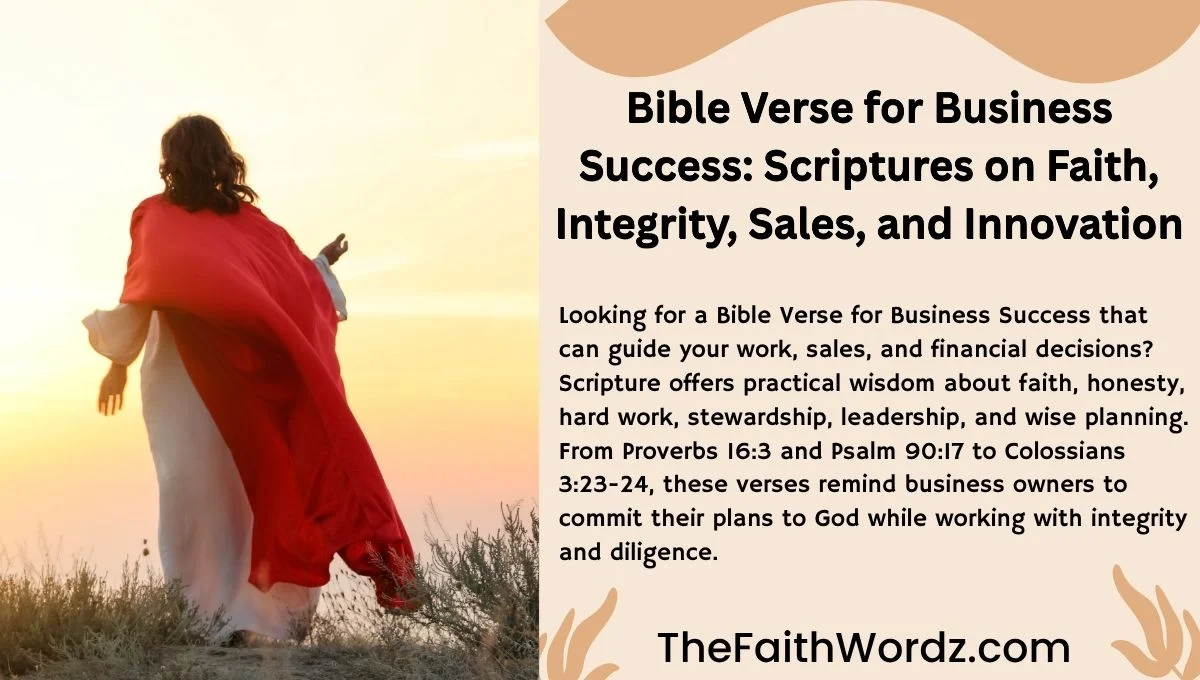 Bible Verse for Business Success: Scriptures on Faith, Integrity, Sales, and Innovation