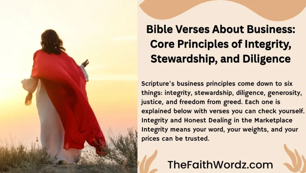 Bible Verses About Business: Core Principles of Integrity, Stewardship, and Diligence
