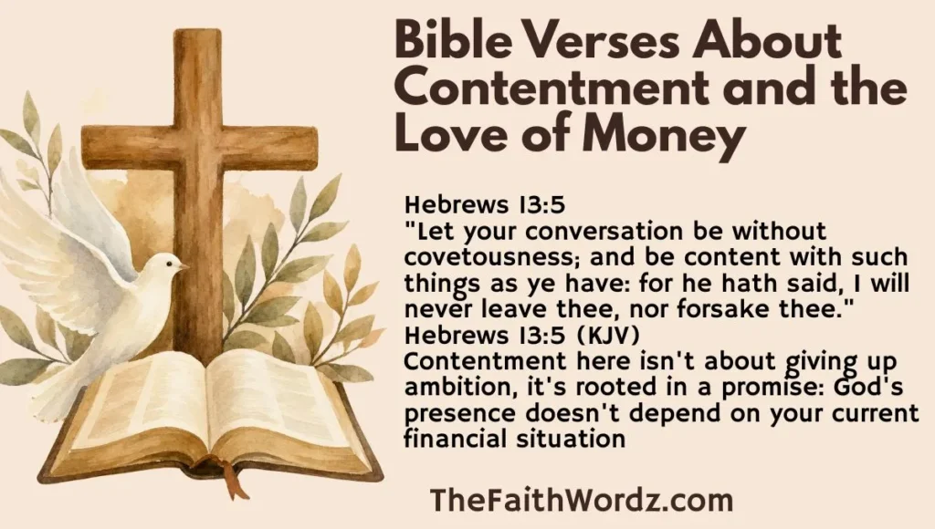 Bible Verses About Contentment and the Love of Money