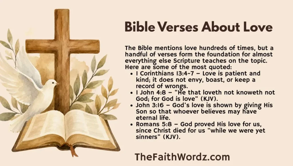 Bible Verses About Love