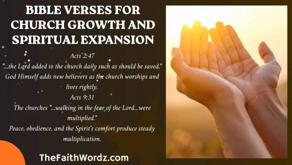 Bible Verses for Church Growth and Spiritual Expansion