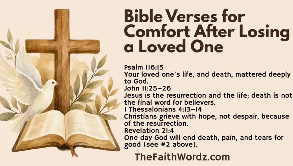 Bible Verses for Comfort After Losing a Loved One