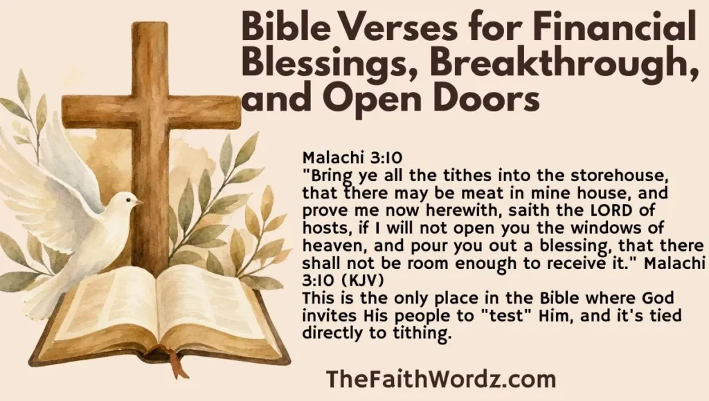 Bible Verses for Financial Blessings, Breakthrough, and Open Doors