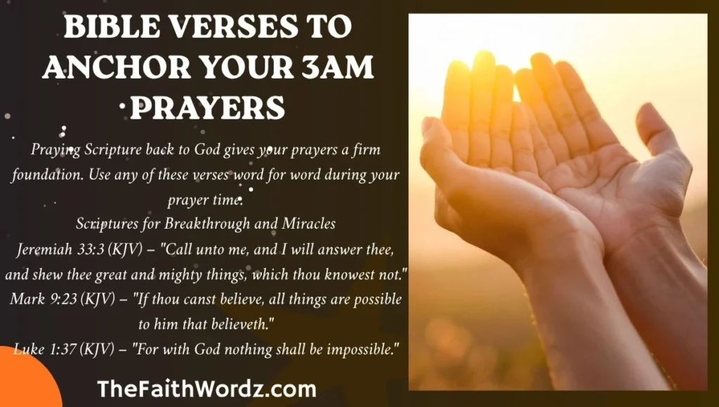 Bible Verses to Anchor Your 3AM Prayers