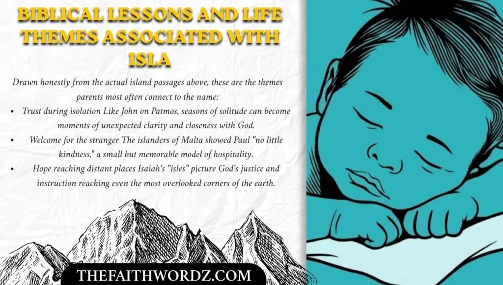 Biblical Lessons and Life Themes Associated With Isla