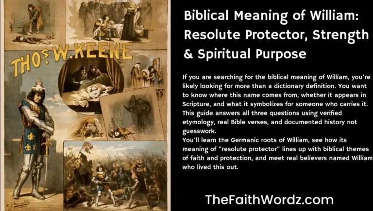 Biblical Meaning of William: Resolute Protector, Strength & Spiritual Purpose