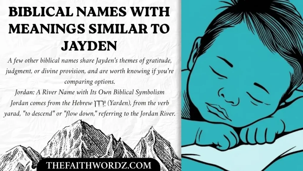 Biblical Names With Meanings Similar to Jayden