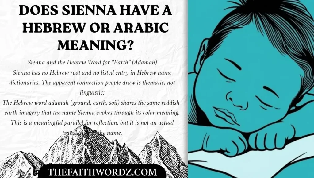 Does Sienna Have a Hebrew or Arabic Meaning?