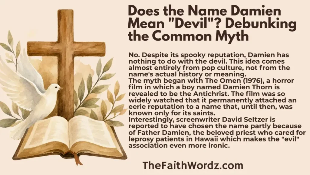 Does the Name Damien Mean "Devil"? Debunking the Common Myth