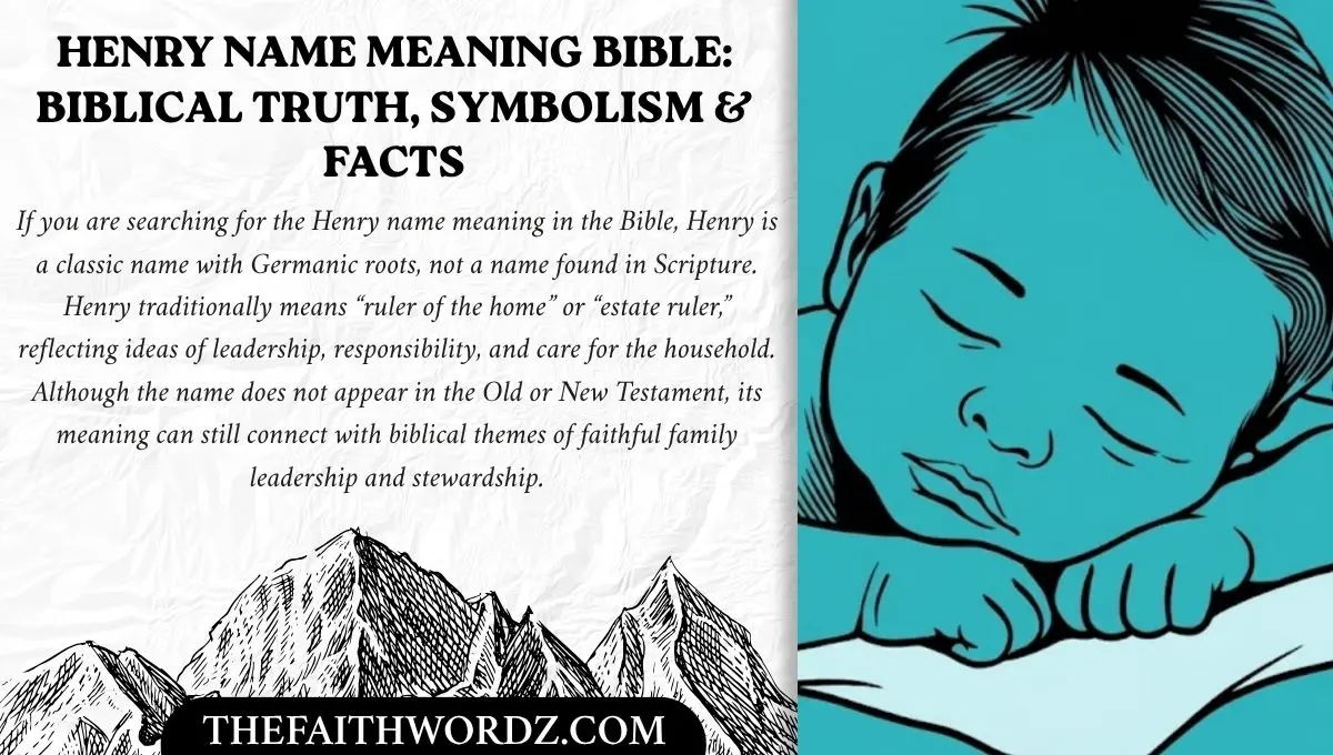 Henry Name Meaning Bible: Biblical Truth, Symbolism & Facts