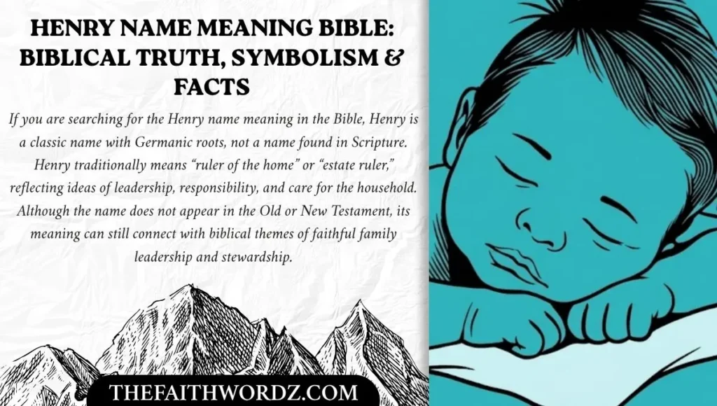 Biblical Personality Traits Associated With Henry