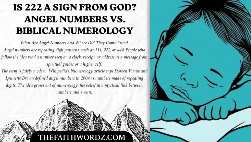 Is 222 a Sign from God? Angel Numbers vs. Biblical Numerology