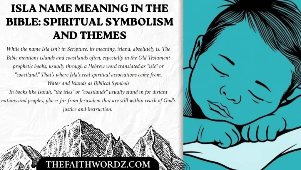Isla Name Meaning in the Bible: Spiritual Symbolism and Themes