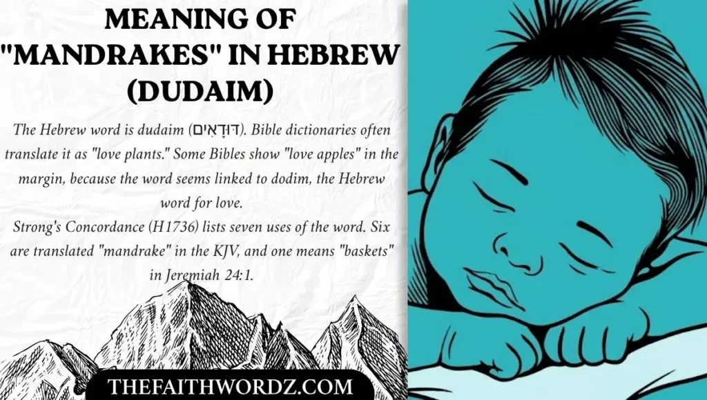 Meaning of "Mandrakes" in Hebrew (Dudaim)