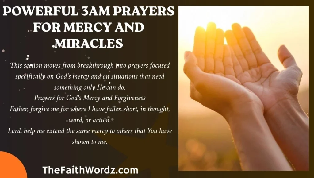 Powerful 3AM Prayers for Mercy and Miracles