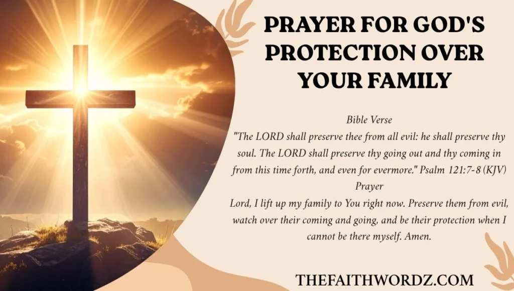 Prayer for God's Protection Over Your Family
