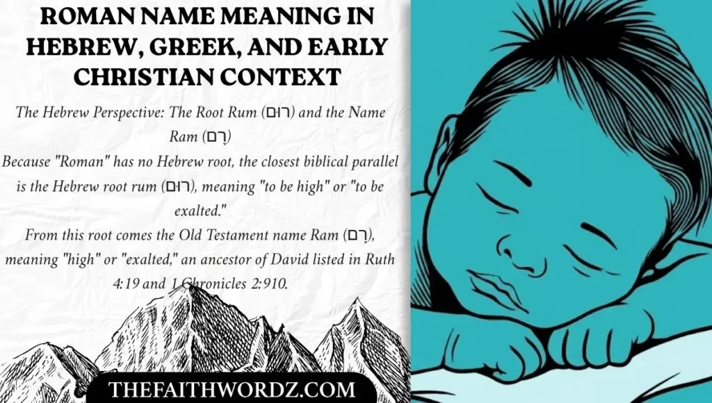 Roman Name Meaning in Hebrew, Greek, and Early Christian Context