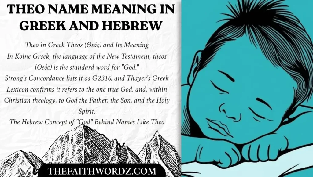 Theo Name Meaning in Greek and Hebrew