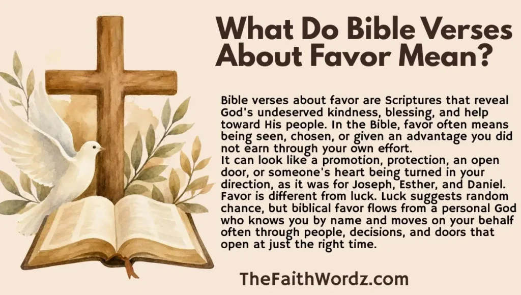 What Do Bible Verses About Favor Mean?