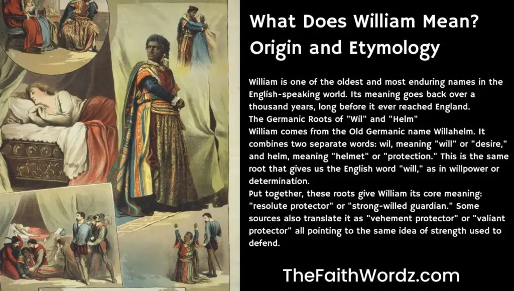 What Does William Mean? Origin and Etymology