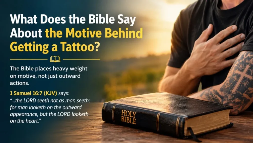 What Does the Bible Say About the Motive Behind Getting a Tattoo?