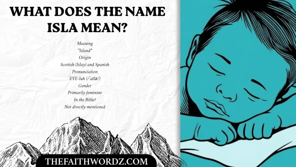 What Does the Name Isla Mean?