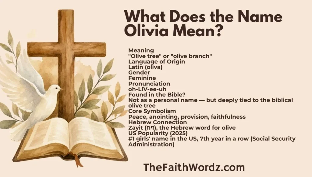 What Does the Name Olivia Mean?