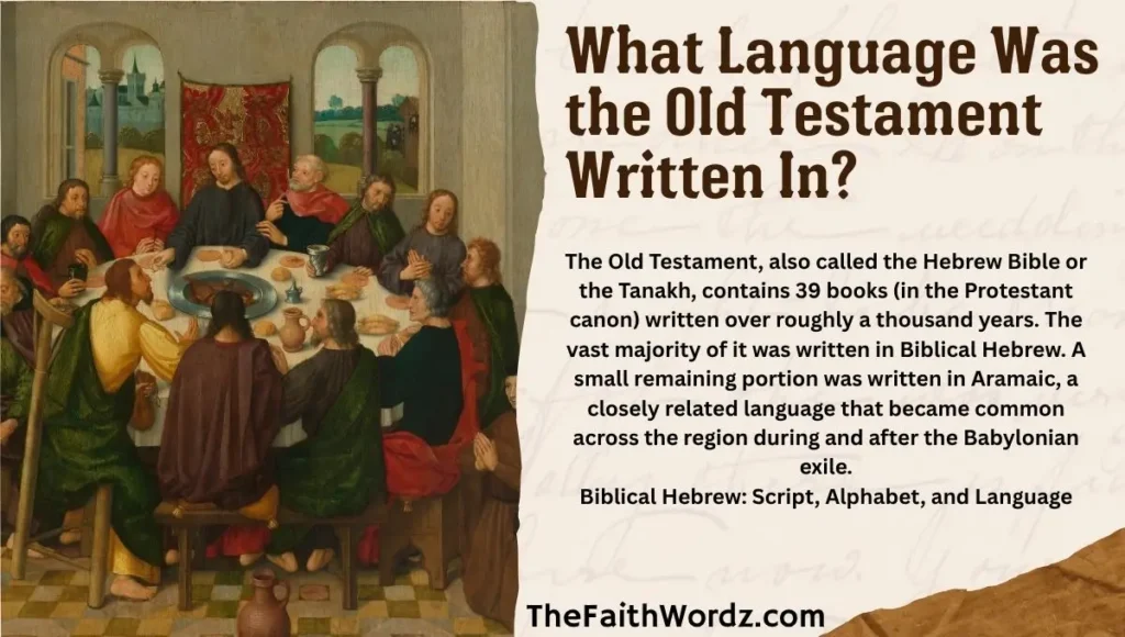 What Language Was the Old Testament Written In?