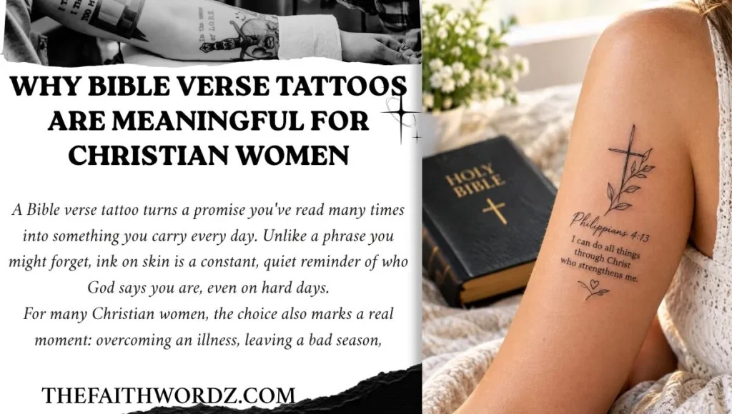 Why Bible Verse Tattoos Are Meaningful for Christian Women