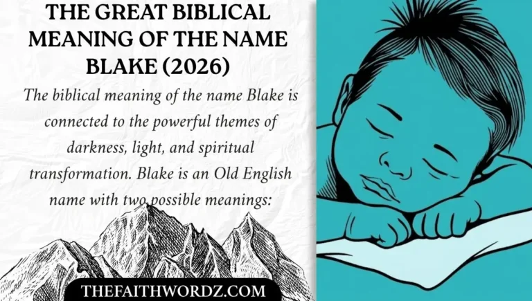 The Great Biblical Meaning of the Name Blake (2026)