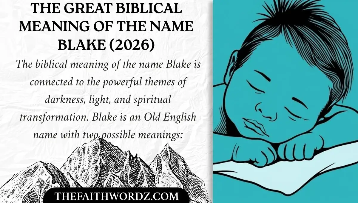 The Great Biblical Meaning of the Name Blake (2026)